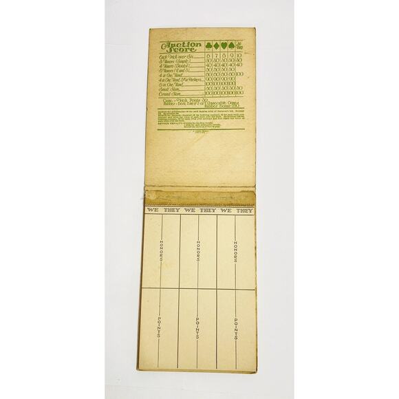 Vintage Art Deco Score Pad Booklet Pink Flapper Girl with Umbrella 1920s -30s - Picture 2 of 5